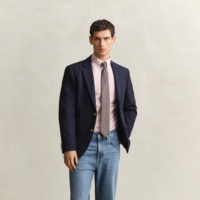Gant 3000230 853 Maple Fire Reg Classic Oxford Stripe Shirt