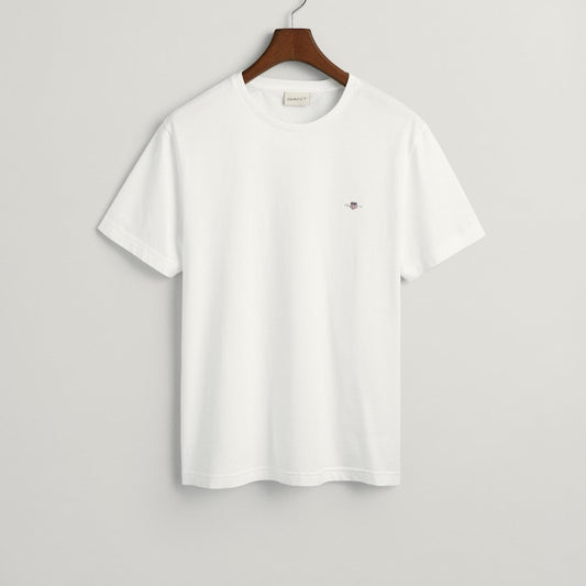 Gant 2003184 110 White Reg Shield Short Sleeve T-Shirt