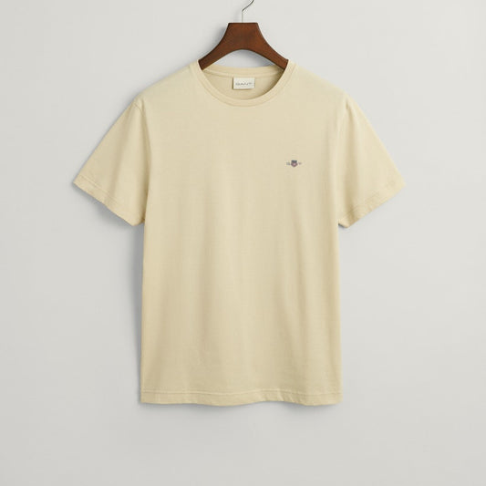Gant 2003184 239 Silky Beige Reg Shield Short Sleeve T-Shirt