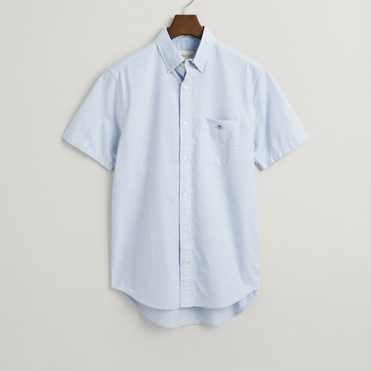 Gant 3000201 455 Light Blue Reg Oxford Short Sleeve Shirt