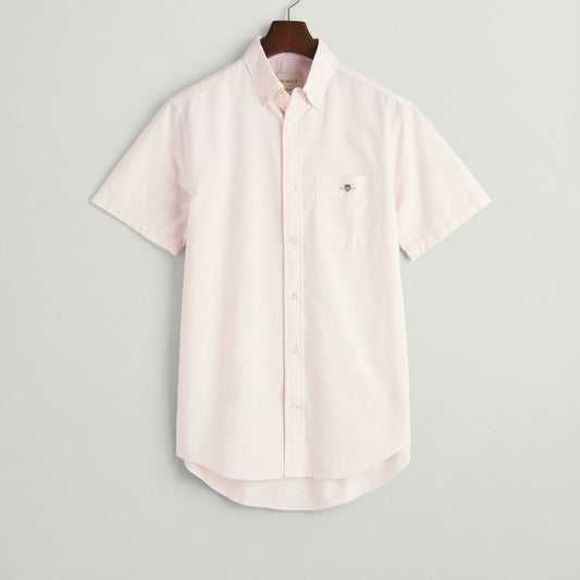 Gant 3000201 662 Light Pink Reg Oxford Short Sleeve Shirt