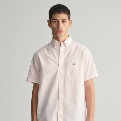 Gant 3000201 662 Light Pink Reg Oxford Short Sleeve Shirt