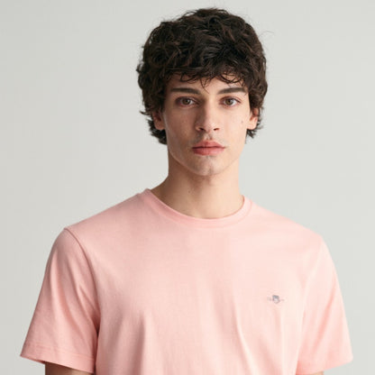 Gant 2003184 671 Bubbelgum Pink Reg Shield Short Sleeve T-Shirt