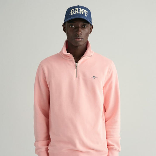 Gant 2008005 671 Bubbelgum Pink Reg Shield Half Zip Sweat