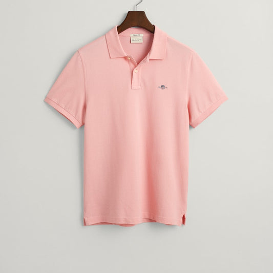 Gant 2210 671 Bubbelgum Pink Reg Shield Short Sleeve Pique Polo