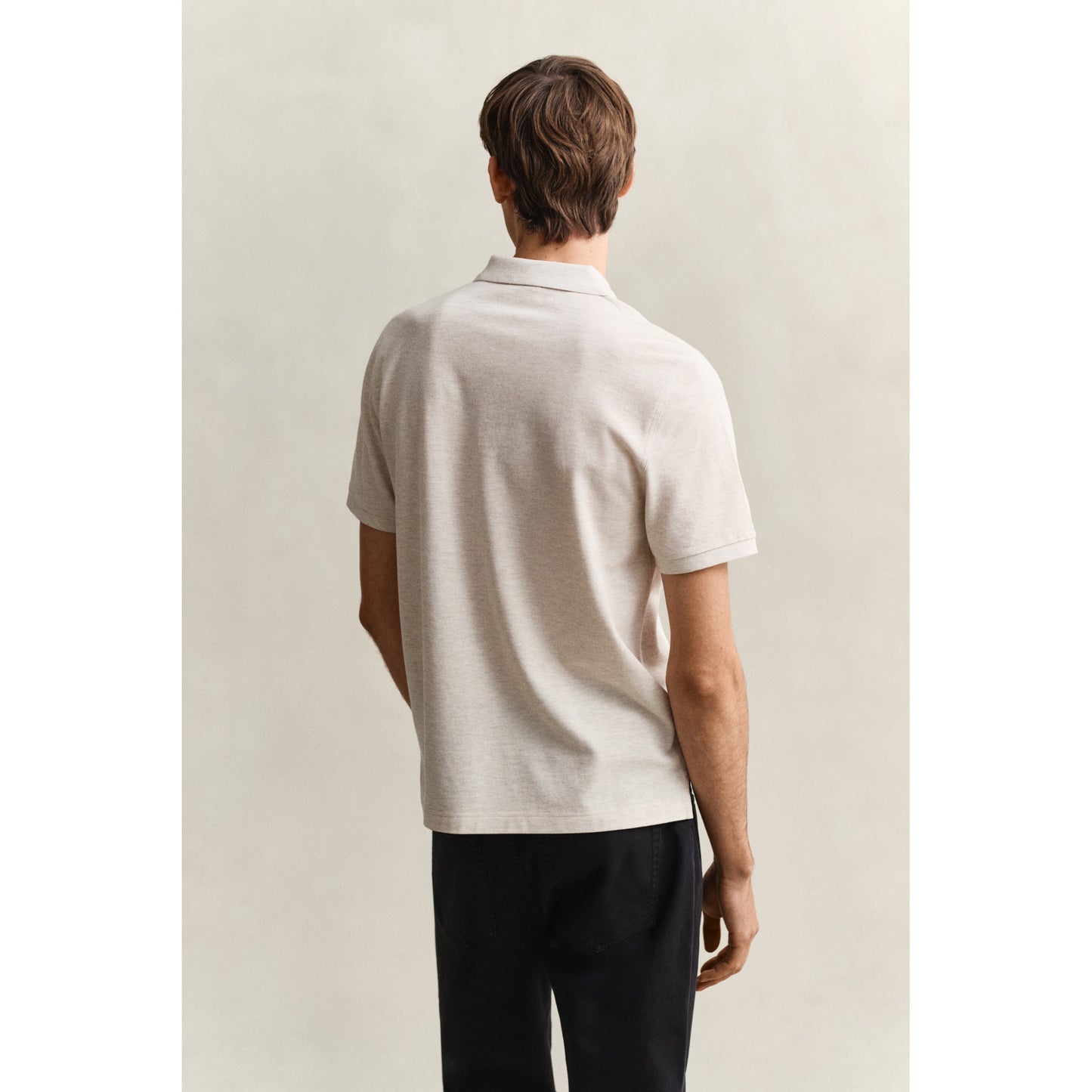 Gant 2210 299 Reg Shield SS Pique Seed Melange Polo