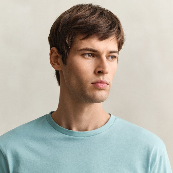 Gant 2003184 323 Reg Shield SS Muted Turquoise T-Shirt