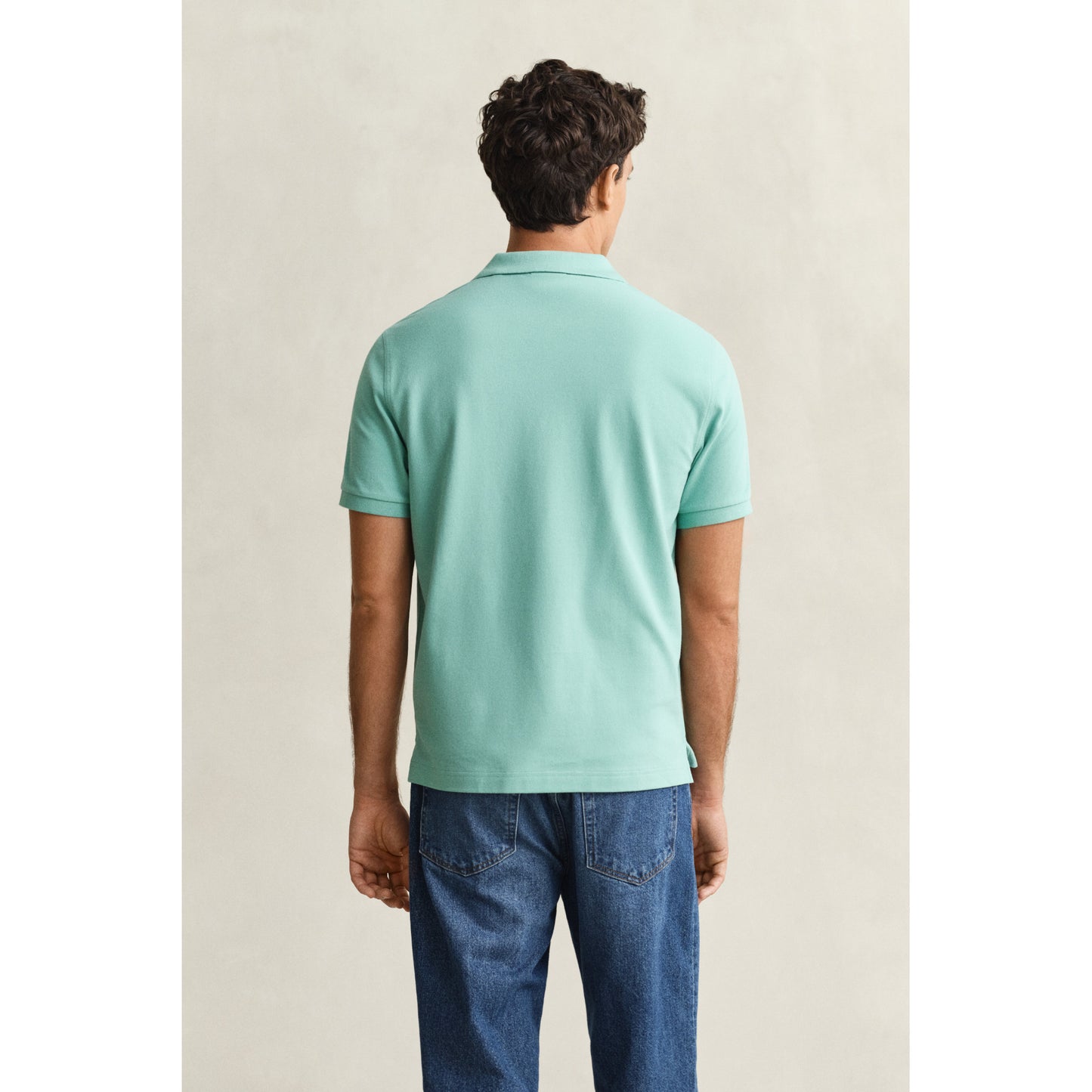 Gant 2210 323 Reg Shield SS Pique Muted Turquoise Polo