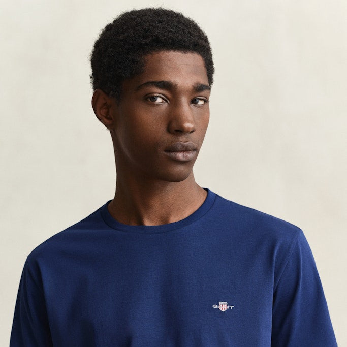 Gant 2003184 432 Reg Shield SS Rich Navy T-Shirt