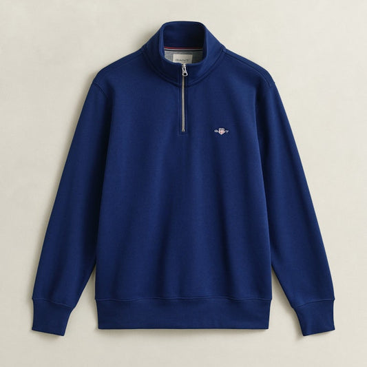 Gant 2008005 432 Reg Shield Rich Navy Half Zip Sweat
