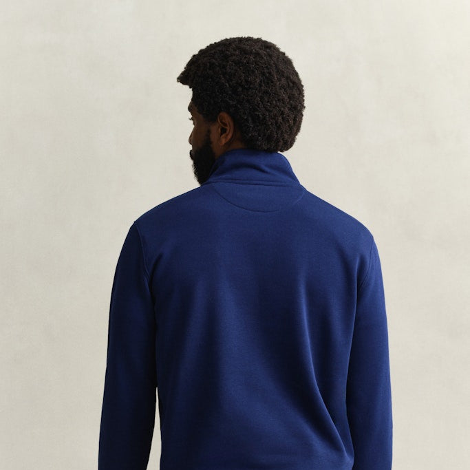 Gant 2008005 432 Reg Shield Rich Navy Half Zip Sweat