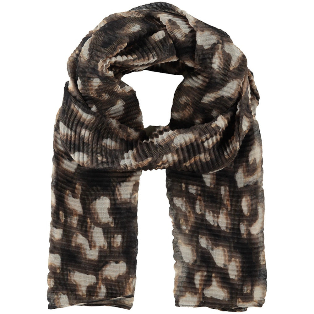 Gerry Weber 301004 72012 1115 Black/Camel Leopard Print Scarf