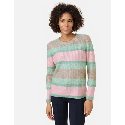 Gerry Weber 471024 35715 5113 Mint/Multicolour Stripes Top