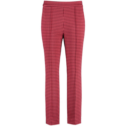 Gerry Weber 420014 31225 6104 Lipstick Rouge Check Trousers