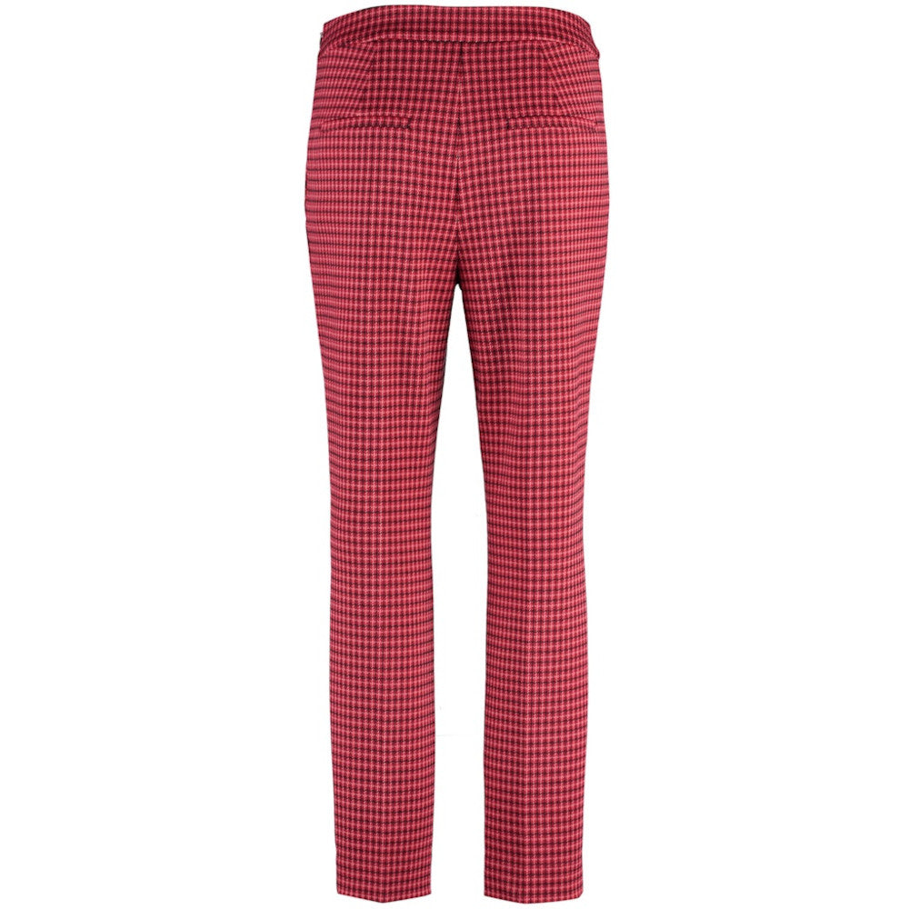 Gerry Weber 420014 31225 6104 Lipstick Rouge Check Trousers