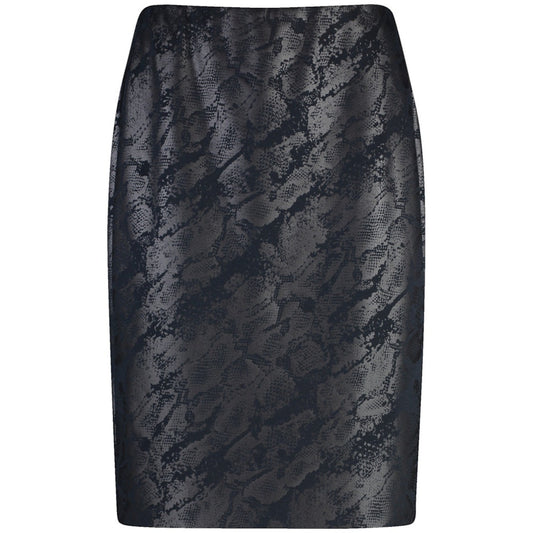 Gerry Weber 311034 66319 8137 Snake Black And Blue Skirt