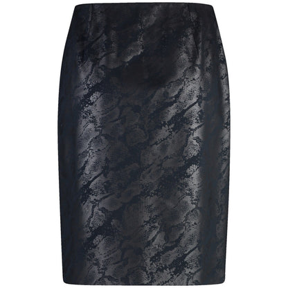 Gerry Weber 311034 66319 8137 Snake Black And Blue Skirt