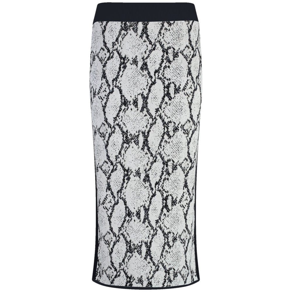 Gerry Weber 311169 44713 9166 White/Black/Grey Jacquard Skirt