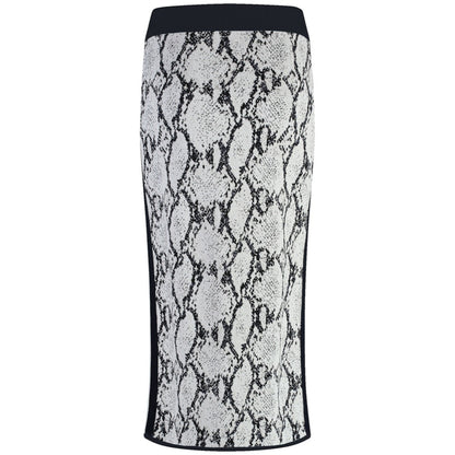 Gerry Weber 311169 44713 9166 White/Black/Grey Jacquard Skirt