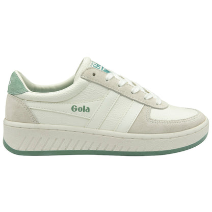 Gola Grandslam 88 White/White/Green Mist Trainers