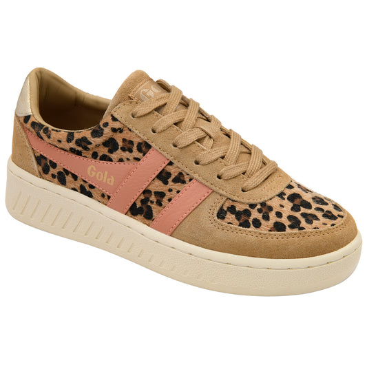 Gola Grandslam Savanna Leopard/Light Caramel/Terracotta Trainers