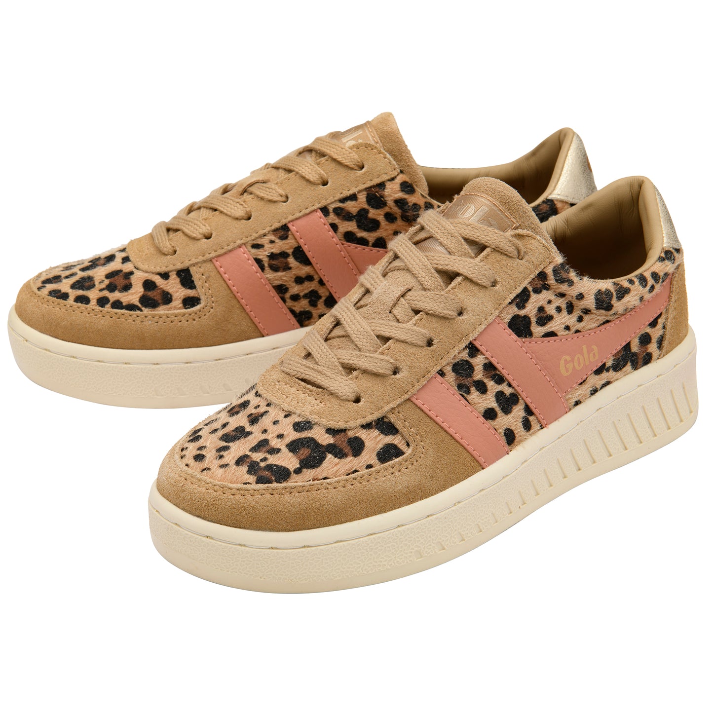 Gola Grandslam Savanna Leopard/Light Caramel/Terracotta Trainers