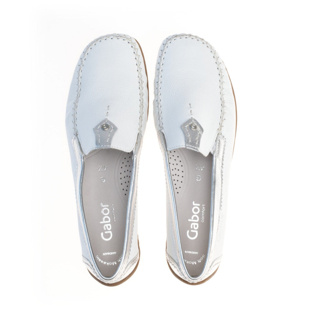 Gabor 46.090.50 White/Silver Casual Shoes