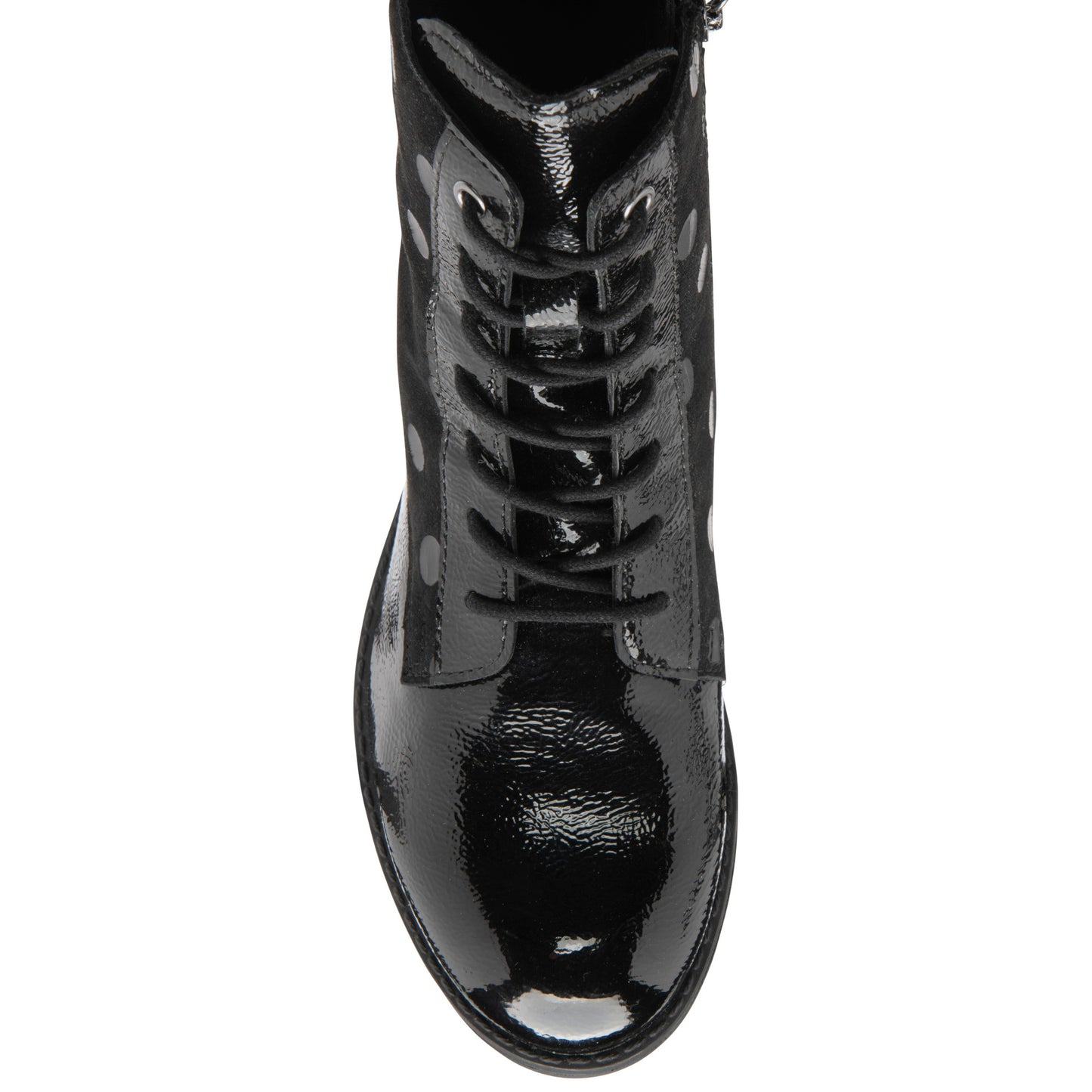 Lotus ULB283 Hawaii Black Patent/Print Leather Boots