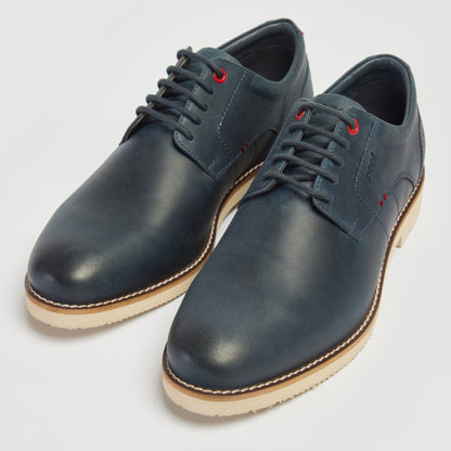 Pod Hampton Navy Casual Lace Up Shoes