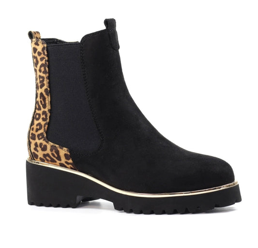 Lunar Nakita Black Ankle Boots