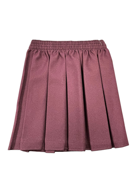 Pleated All Rnd Skirt Wine