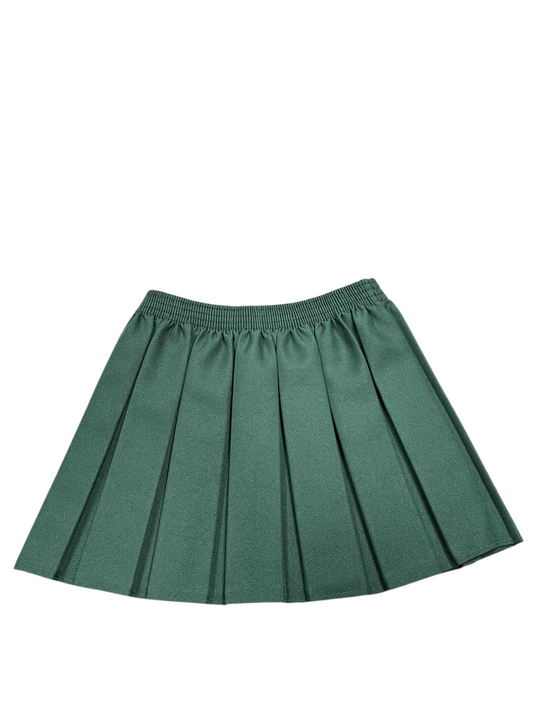 Pleated All Rnd Skirt Green