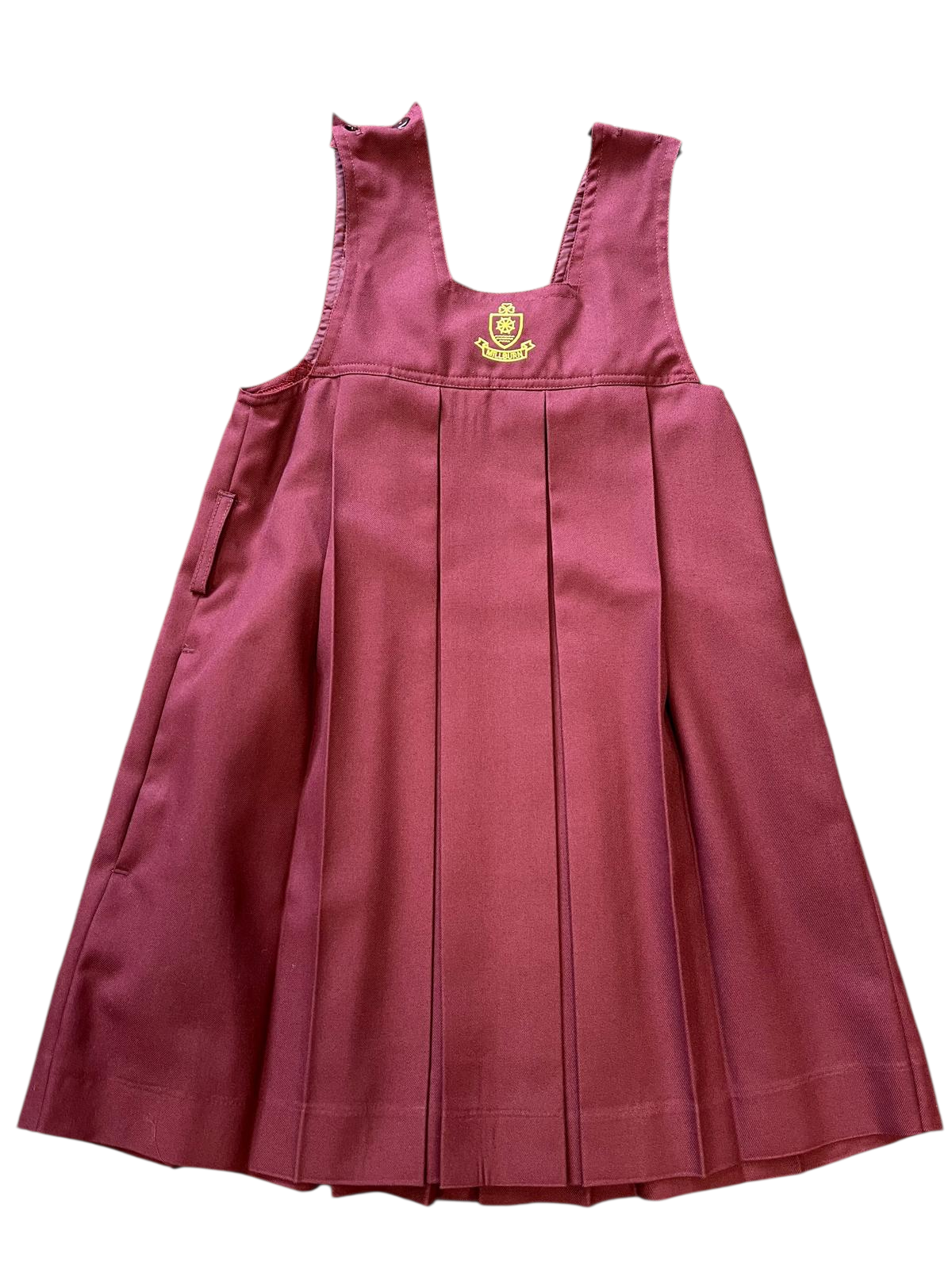 Millburn Primary Gym Frock Pinafore 4608 Wine