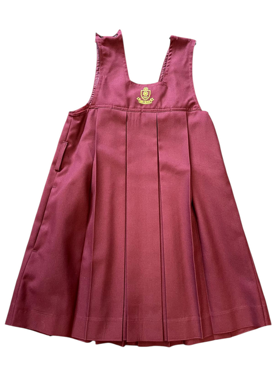 Millburn Primary Gym Frock Pinafore 4608 Wine