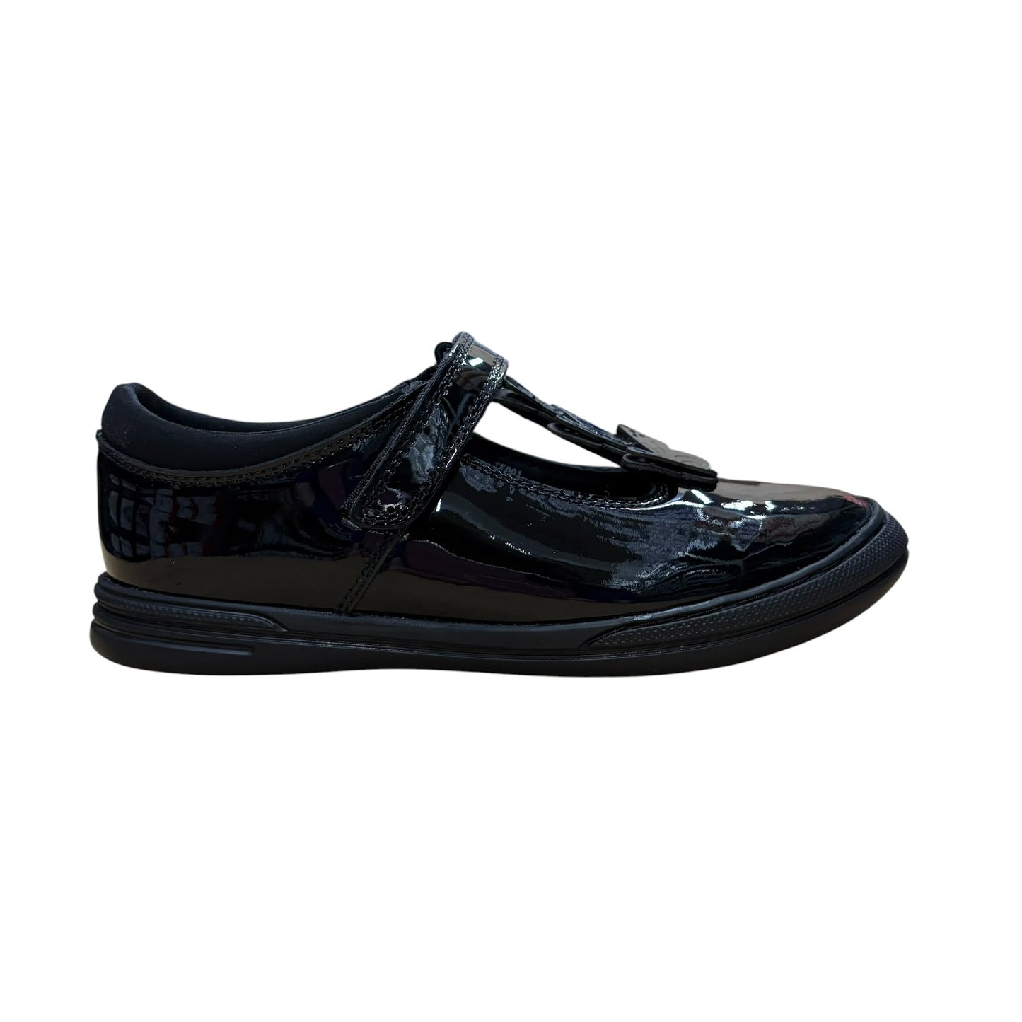 Term Vanessa Black Patent School Shoes