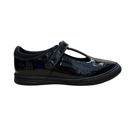 Term Emeline Black Patent School Shoes