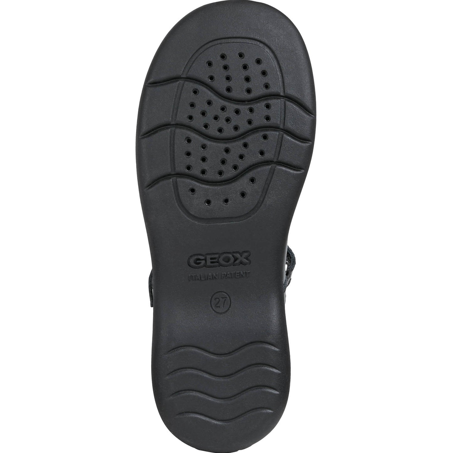 Geox Naimara Black Patent Leather School Shoes