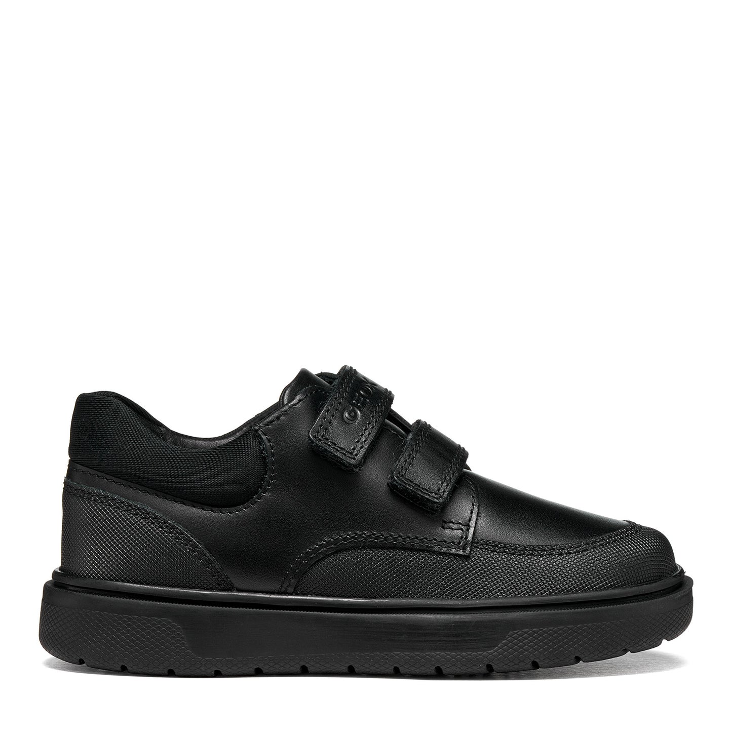 Geox Riddock Black Velcro School Shoes