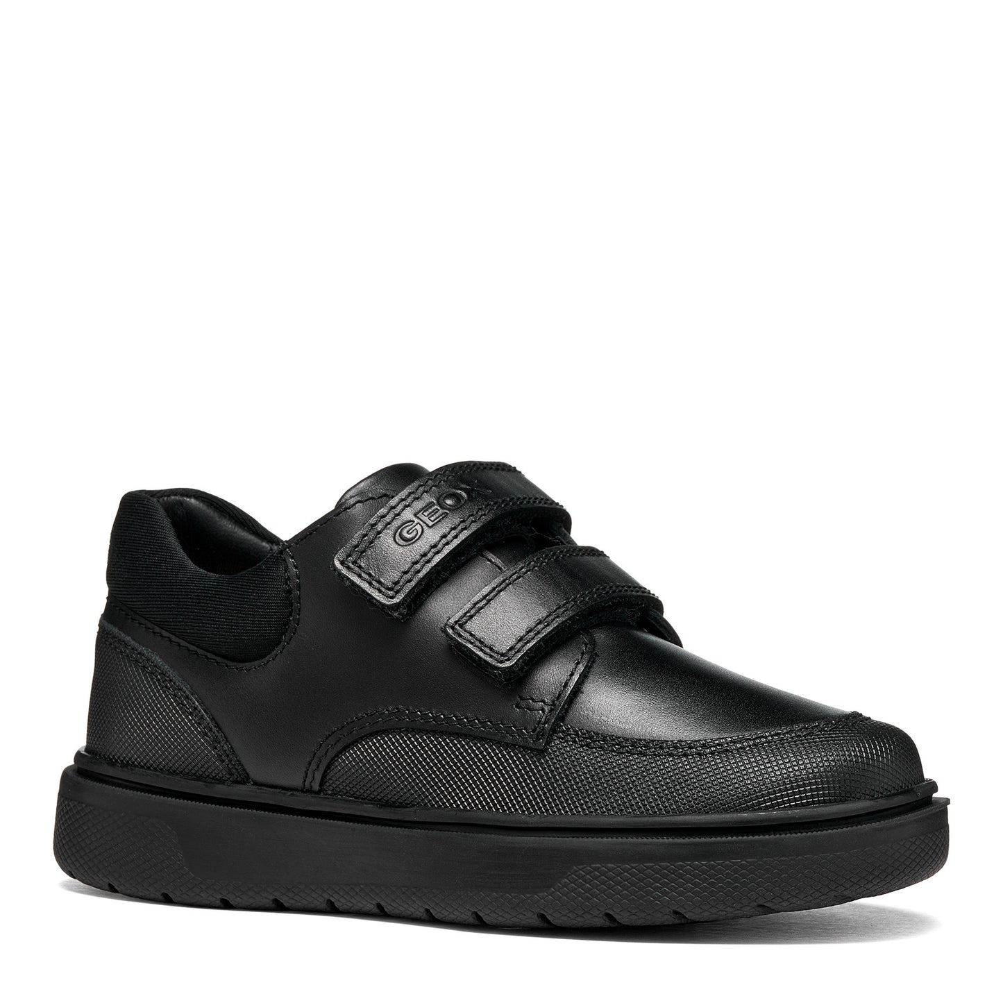 Geox Riddock Black Velcro School Shoes