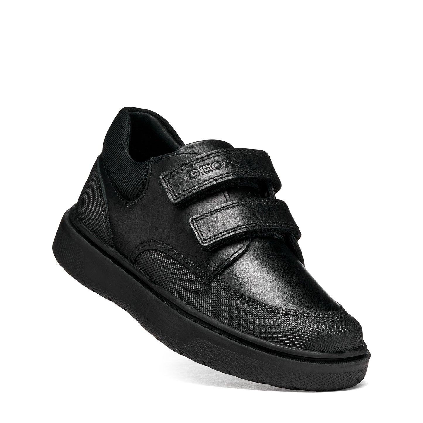 Geox Riddock Black Velcro School Shoes