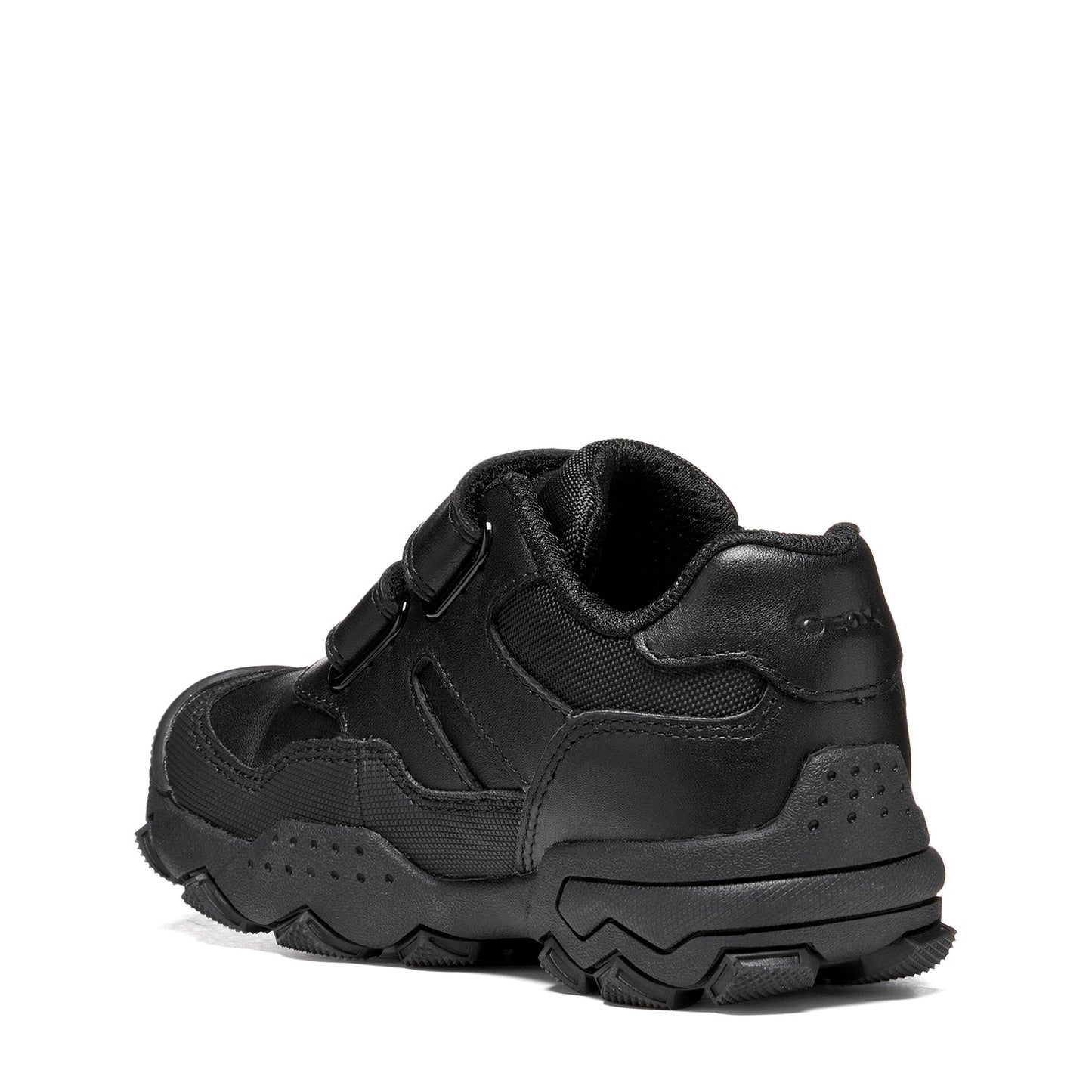 Geox Buller Black Velcro School Shoes