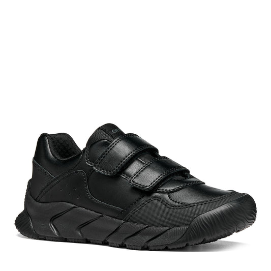 Geox Flexyper Pro Black School Sneakers