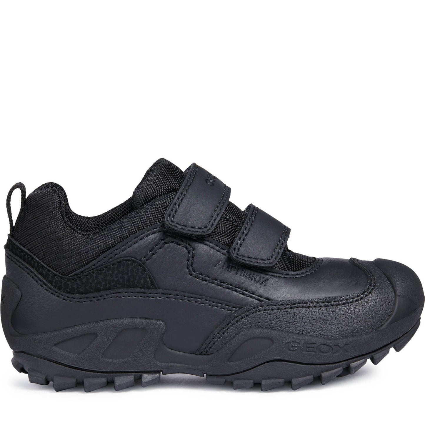 Geox New Savage Abx Black Waterproof School Shoes