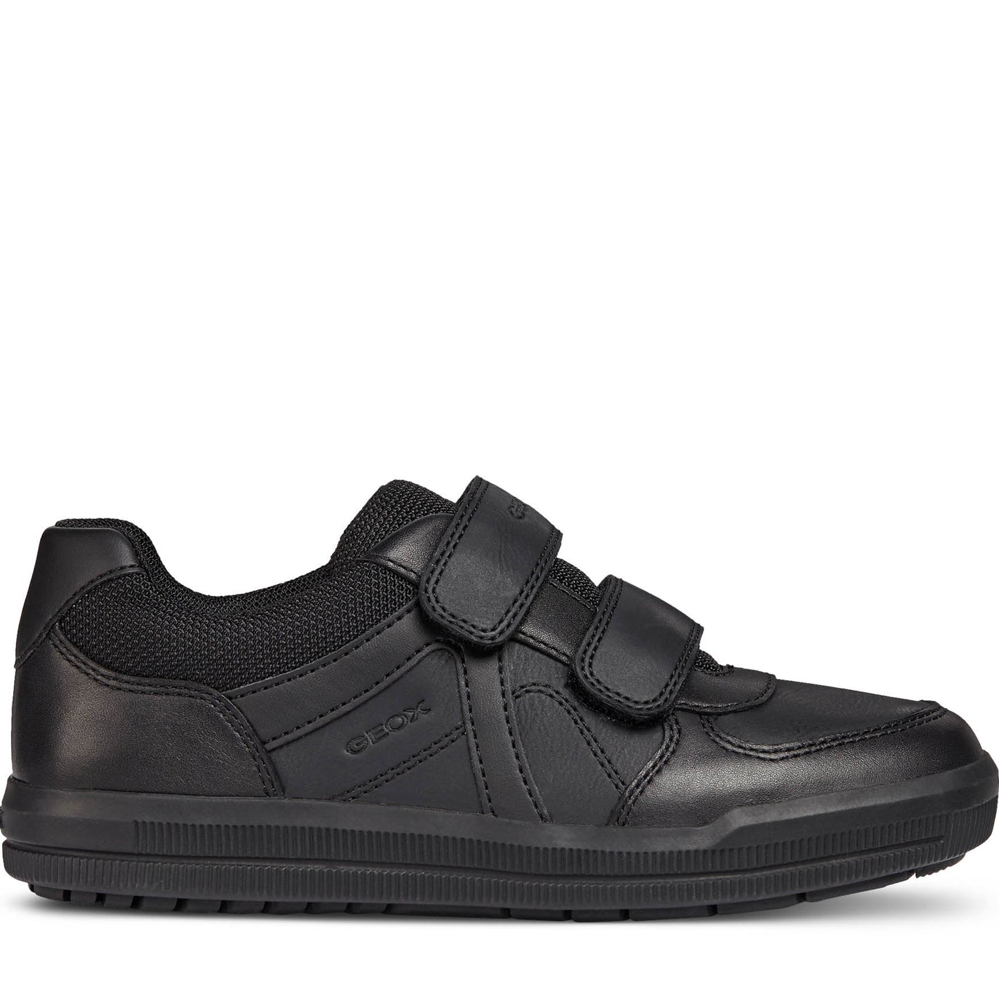 Geox Arzach Black School Shoes