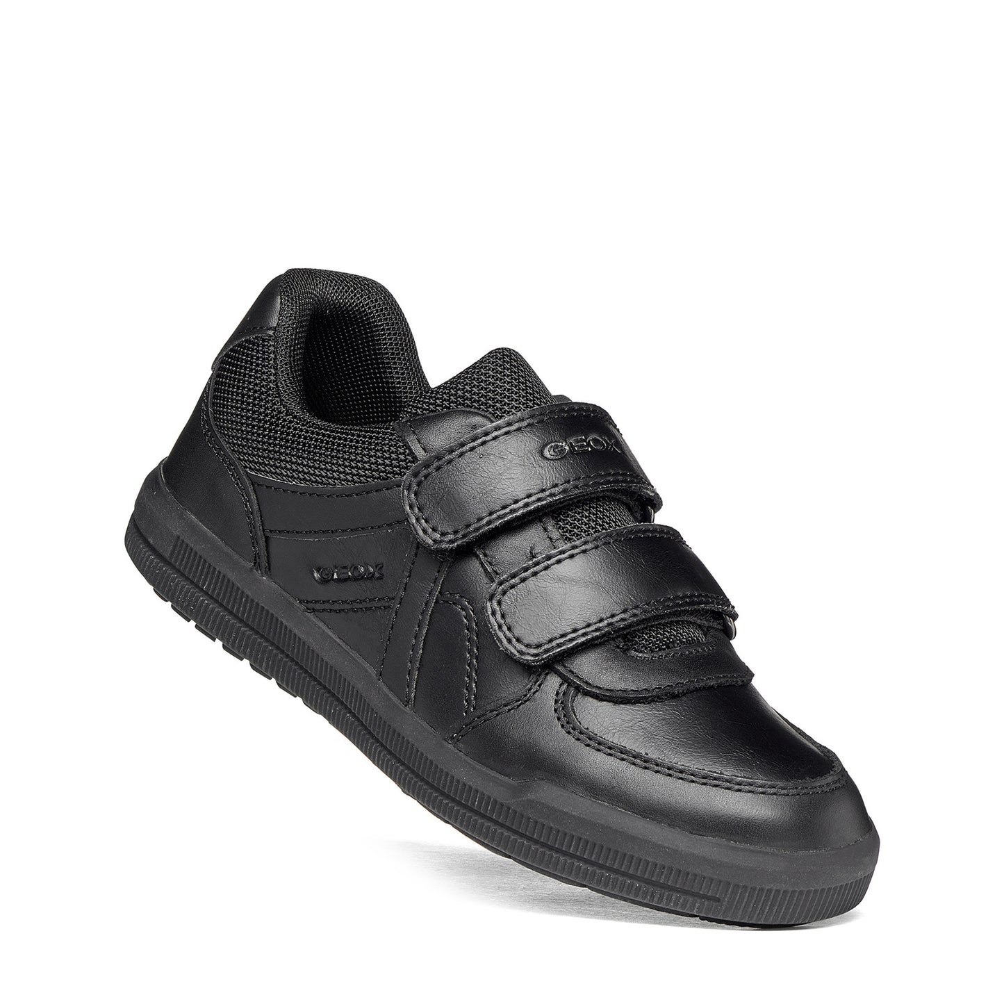 Geox Arzach Black School Shoes