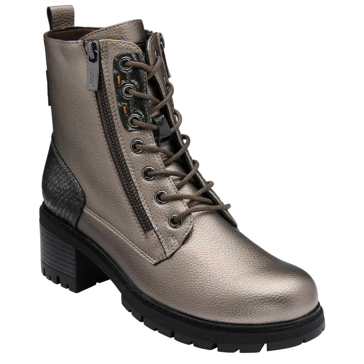 Lotus Jazlyn Gunmetal Boots