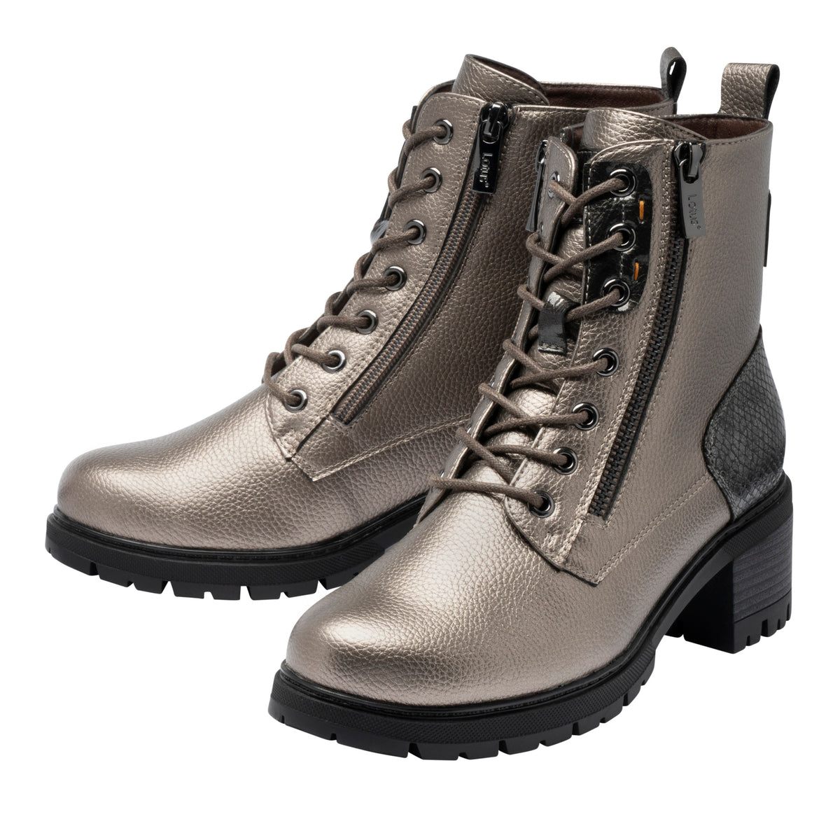 Lotus Jazlyn Gunmetal Boots