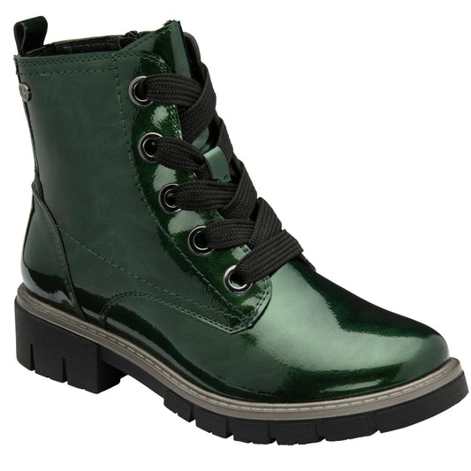 Lotus Jojo Green Patent Boots