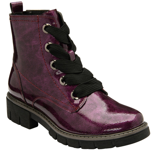 Lotus ULB350 Jojo Purple Patent Boots