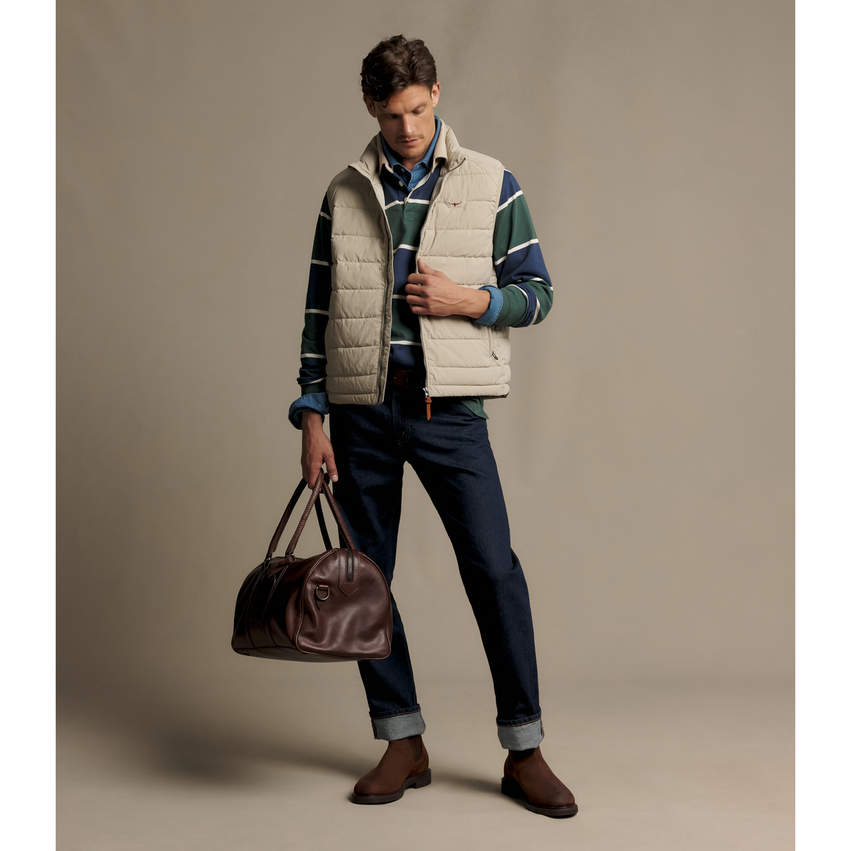 RM Williams Rydal Almond Padded Vest